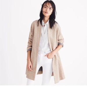 Madewell Stanza Herringbone Swing Coat